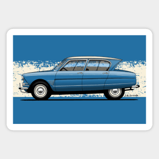 My drawing of the iconic French classic car designed by Flaminio Bertoni transparent Magnet